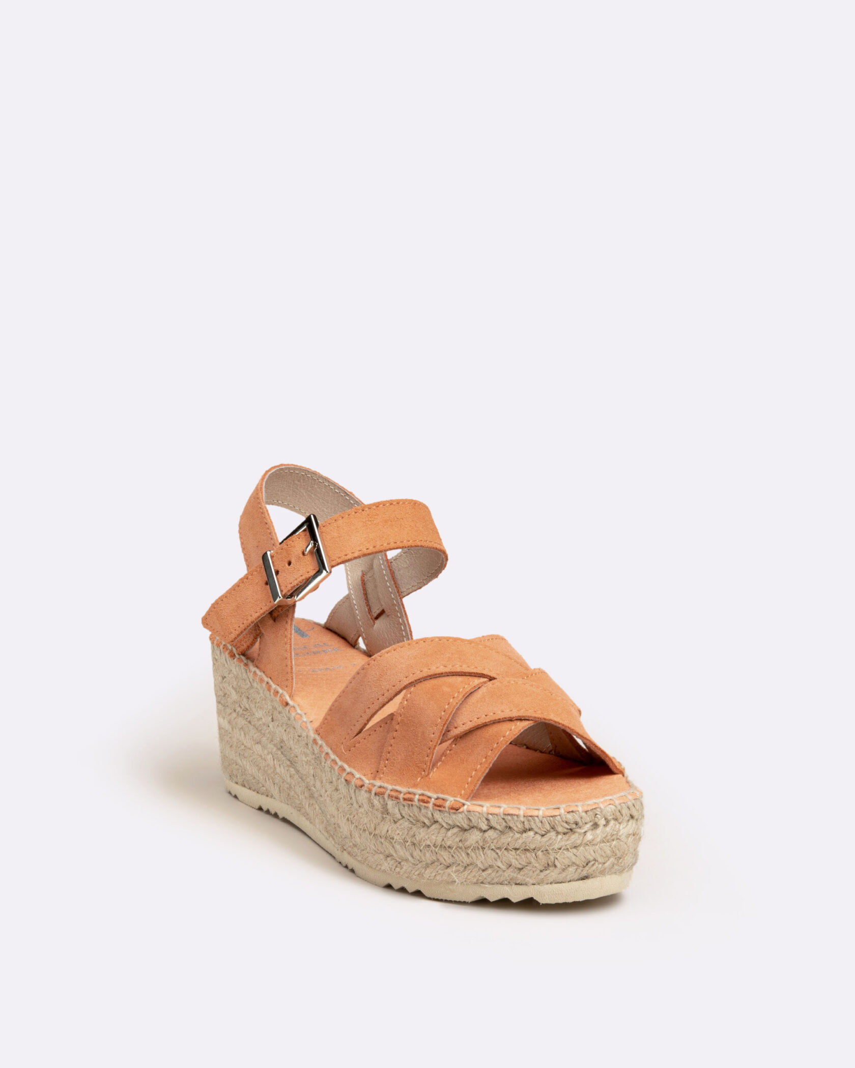 Sandalias plataforma mujer naranja