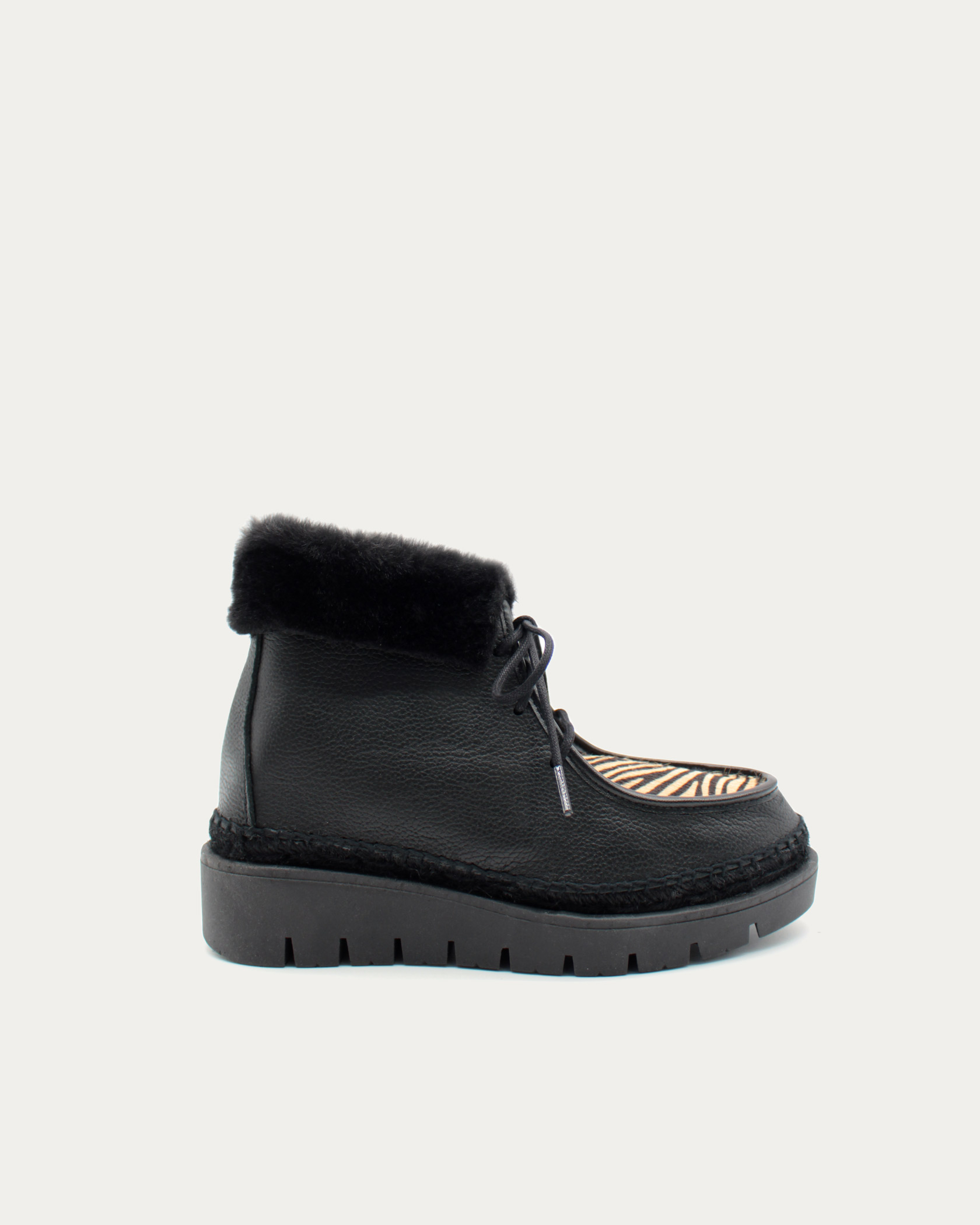 calzado de invierno negro