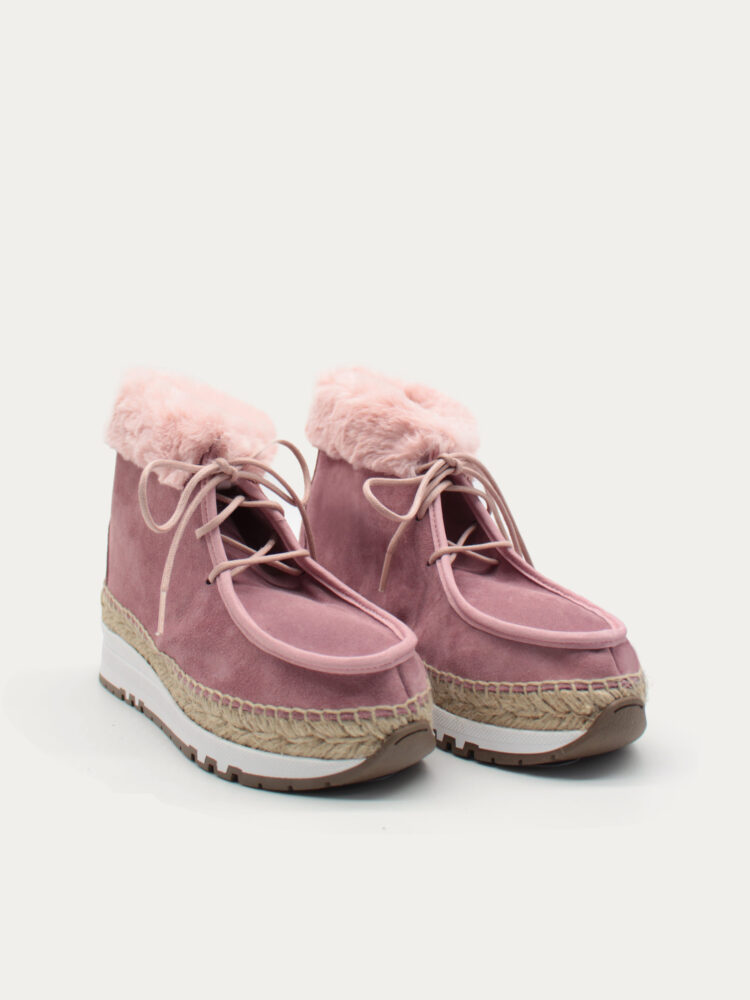 Mauve women's ankle boots