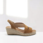Leather-colored espadrille