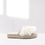 alpargata plana para mujer en color beige