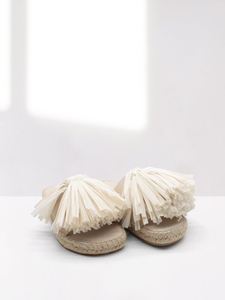 alpargata plana para mujer en color beige